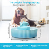 YES4PETS Ceramic Electric Pet Water Fountain Dog Cat Water Feeder Bowl Dispenser