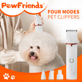 Pawfriends Pet Shaver Four-in-one Electric Hair Clipper Dog and Cat Electric Nail Sharpener