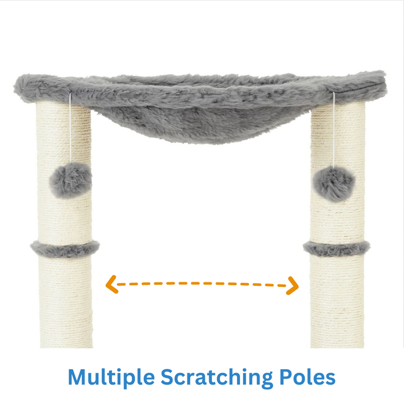 Petwiz 52cm Faux Fur Cat Tree