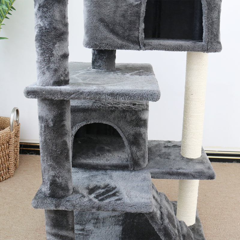 CATIO Chipboard Flannel Cat Scratching Tree - Abstract Deluxe 50x50x127cm