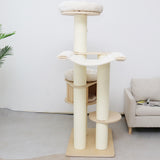 CATIO VINTAGE Solid Wood Cat Climbing Tree Post Scratcher 176cm