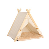 Pets Teepee Dogs Tent Removable & Washable Cats Tents Dog Cat Bed With Cushion