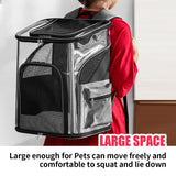 LIFEBEA Cat Pet Carrier Backpack - Dog Puppy Travel Space Carrier Bag - Intimate Design & Easy Access for Pets - Breathable & Soft Backpacks - Ideal Use for Outdoor Trip