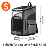 LIFEBEA Cat Pet Carrier Backpack - Dog Puppy Travel Space Carrier Bag - Intimate Design & Easy Access for Pets - Breathable & Soft Backpacks - Ideal Use for Outdoor Trip