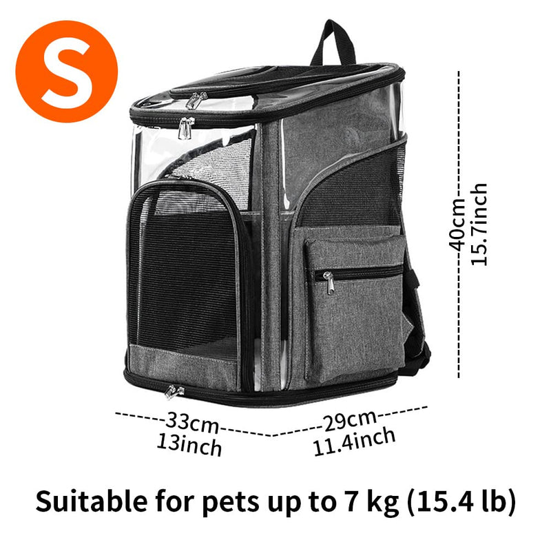 LIFEBEA Cat Pet Carrier Backpack - Dog Puppy Travel Space Carrier Bag - Intimate Design & Easy Access for Pets - Breathable & Soft Backpacks - Ideal Use for Outdoor Trip