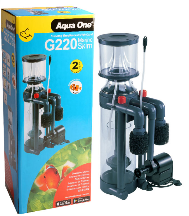 Aqua One ProSkim G220 Protein Skimmer 800 Litre Marine Salt Water Aquariums