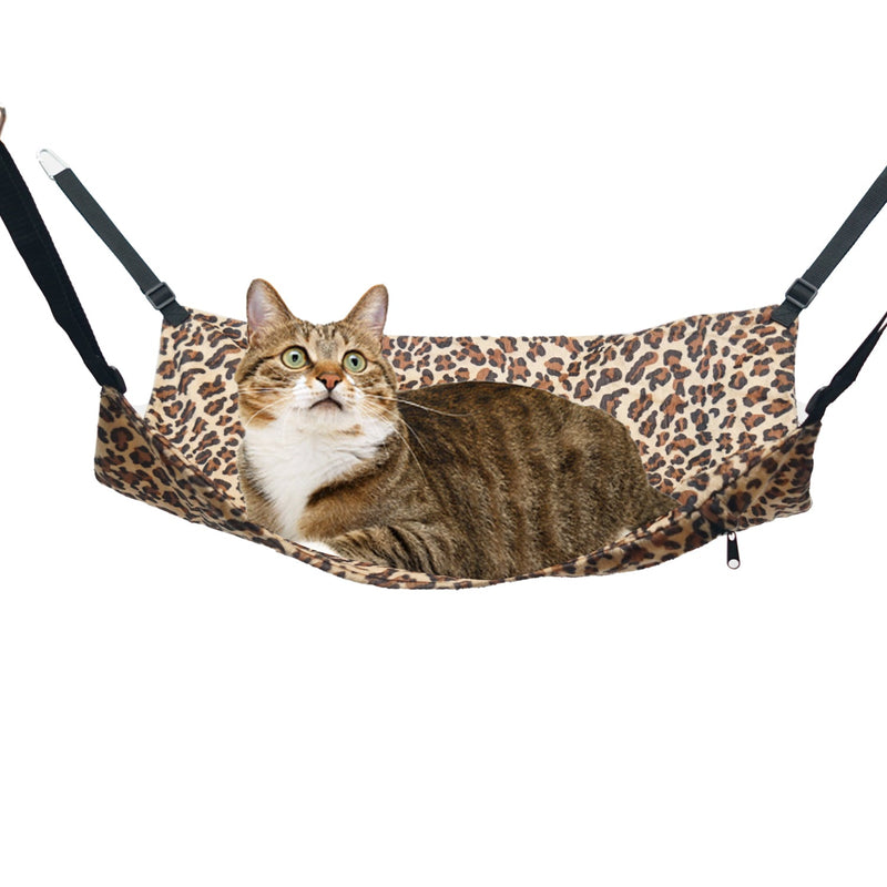 Cat Hammock Warm Fleece Bed Swinging Hanging Pet Nest Rest for Kittens & Puppies