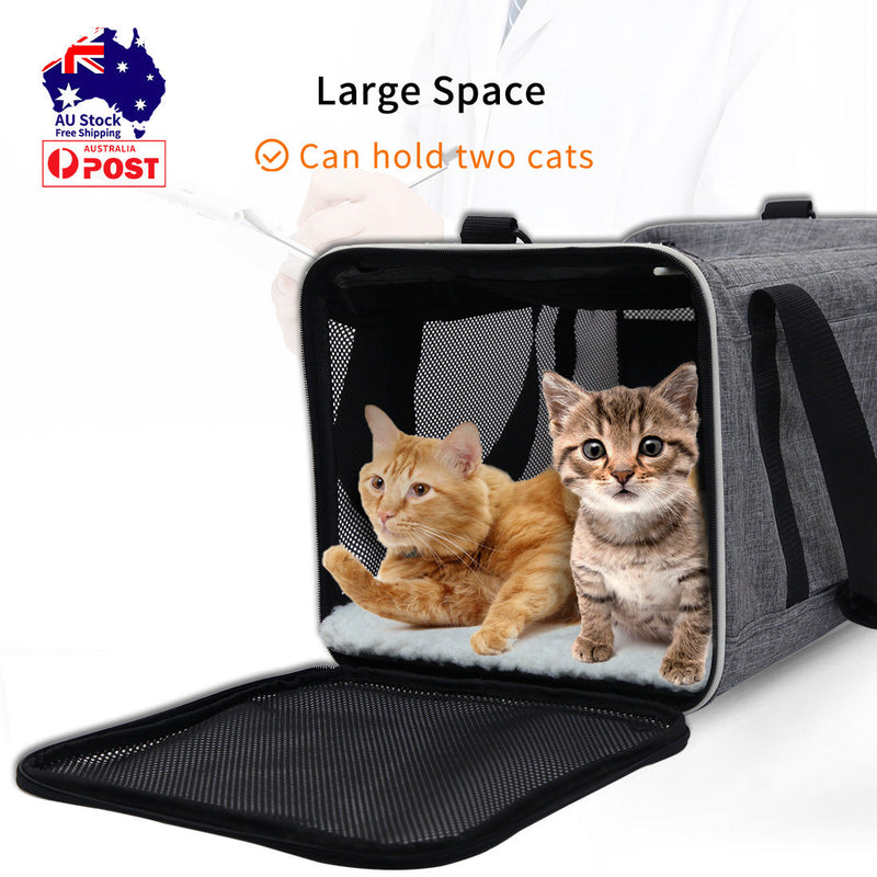 Ondoing Foldable Pet Carrier Bag Cat Dog Soft Crate Cage Kennel Tent Travel Portable Car