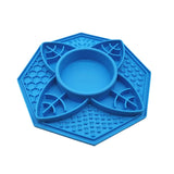 Flower Mandala Slow Feeder Lick Mat Bowl