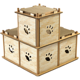 Cat Cardboard House Tree Tower Condo Scratcher Pet Post Pad Mat Furniture