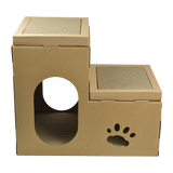 Cat Cardboard House Tree Tower Condo Scratcher Pet Post Pad Mat Furniture