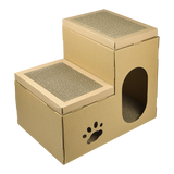 Cat Cardboard House Tree Tower Condo Scratcher Pet Post Pad Mat Furniture