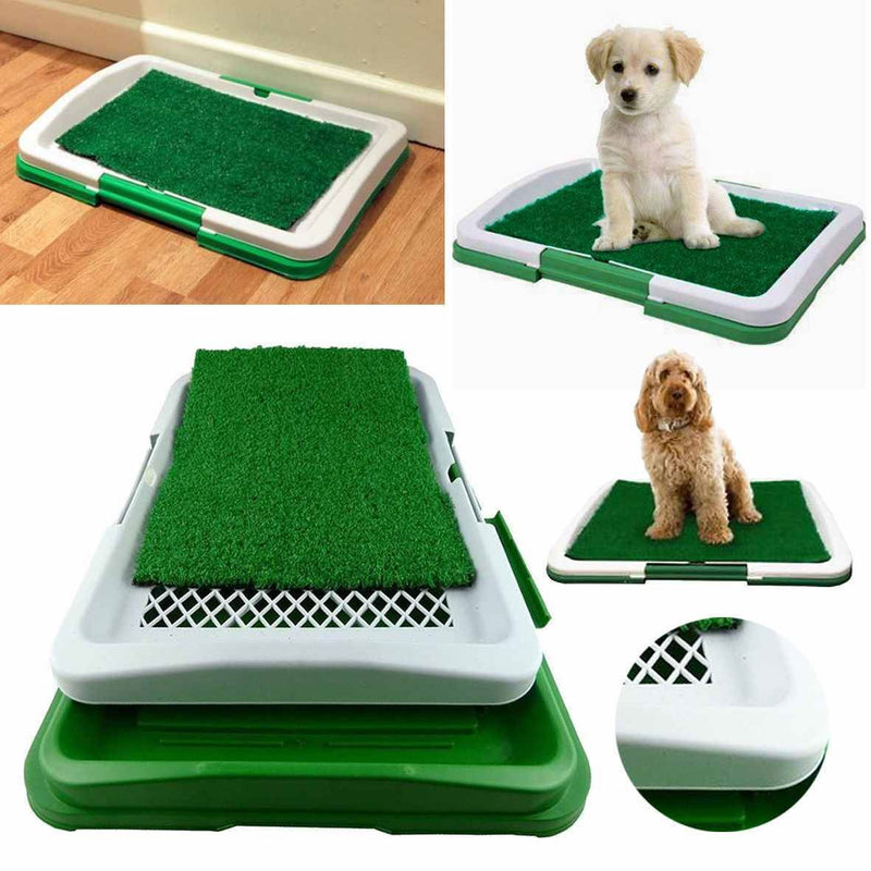 YES4PETS Small Portable Dog Potty Training Tray Pet Puppy Toilet Trays Loo Pad Mat 45x33 cm